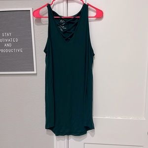 Dark green tank top